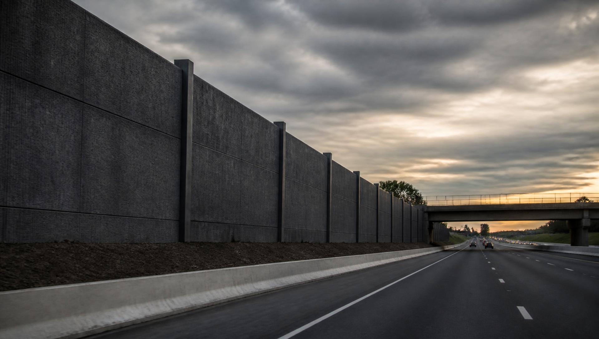 Highways noise barrier application